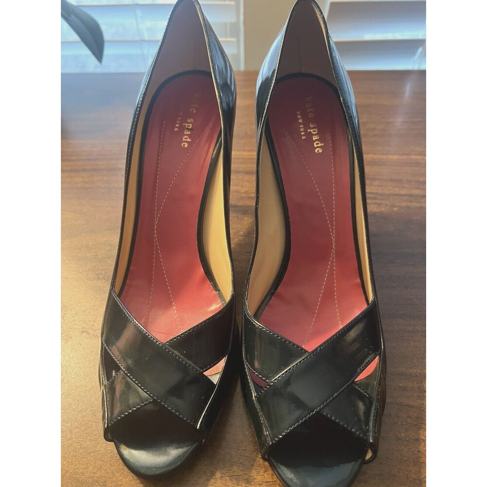 Kate Spade Green Patten Leather High Heal Pumps Size 9 B
